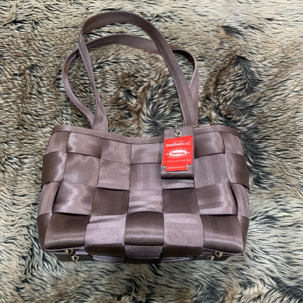 HARVEYS ORIGINAL SEATBELT Bag-Taupe/Brown